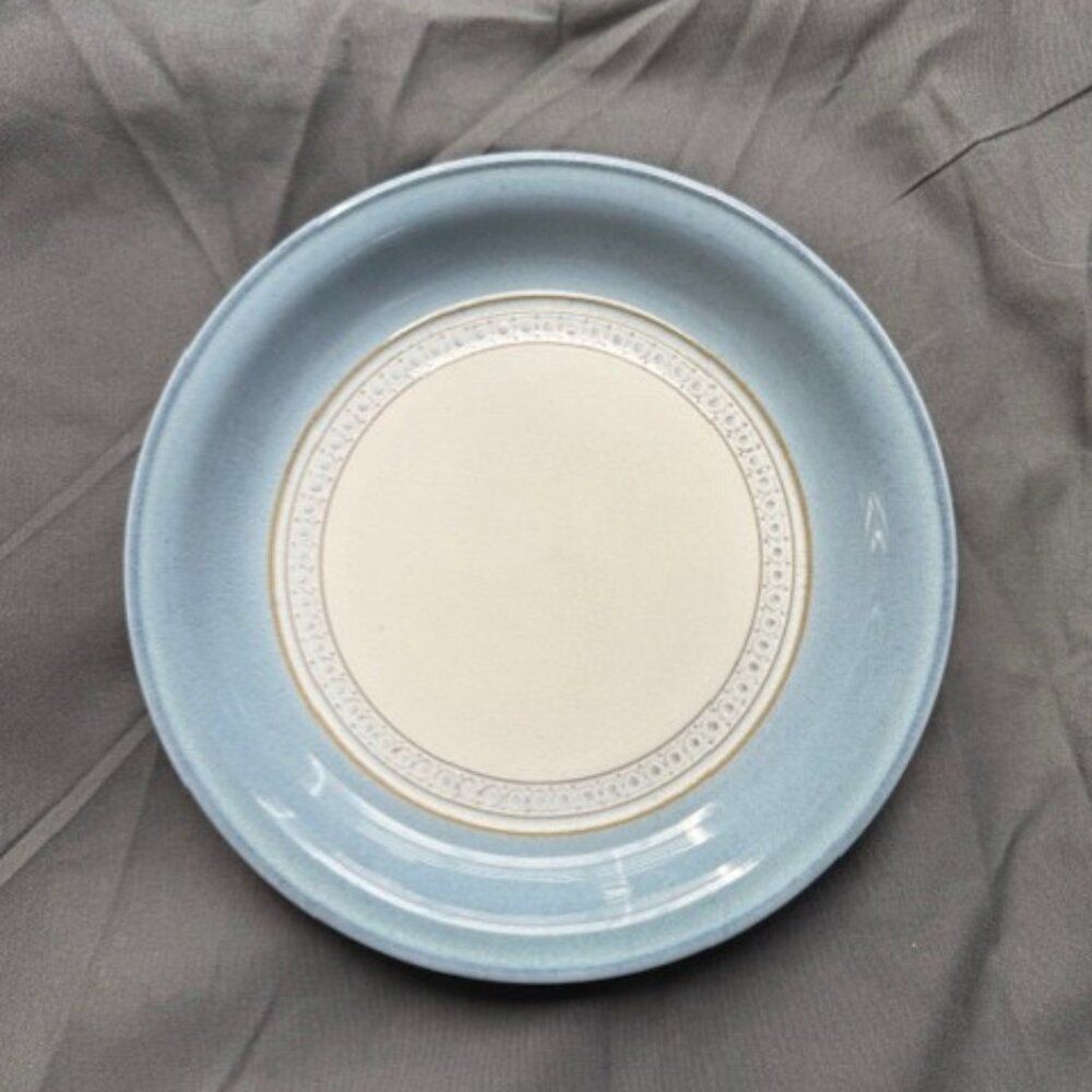 Vintage Denby Castille Pattern Blue Bread & Butter Plate England 7"